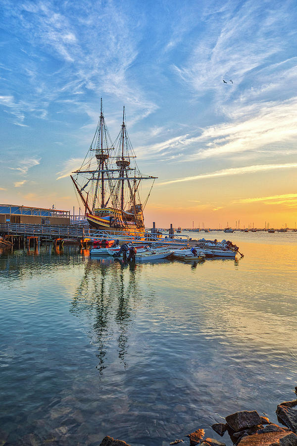 Mayflower II in Plymouth Harbor Massachusetts Photograph by Juergen Roth