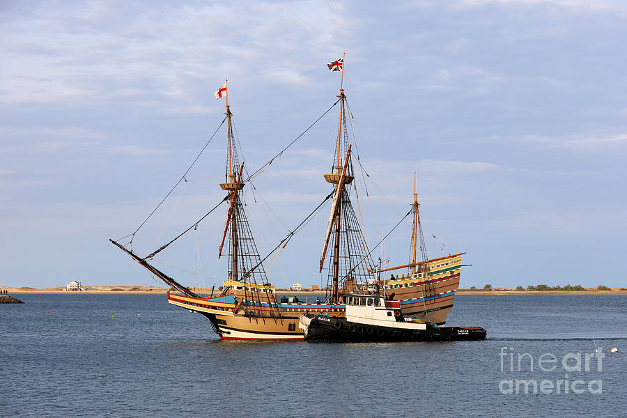 Mayflower II return Plymouth harbor 2022 Photograph by Janice Drew