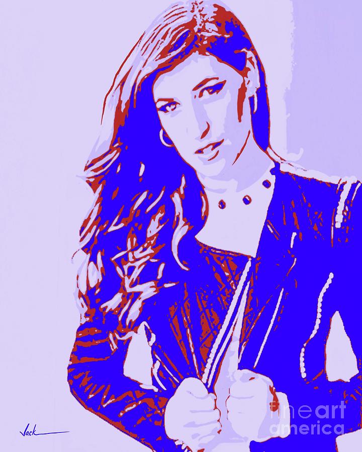 Big Bang Theory Painting - Mayim Bialik Fashion by Jack Bunds Big Bang Theory Painting - Mayim Bialik Fashion by Jack Bunds