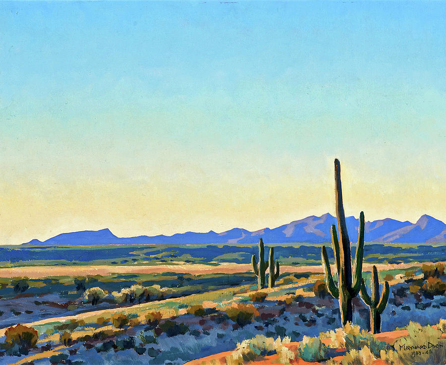 MAYNARD DIXON 1875 1946 Desert Evening 1943 46 Painting by Artistic Rifki