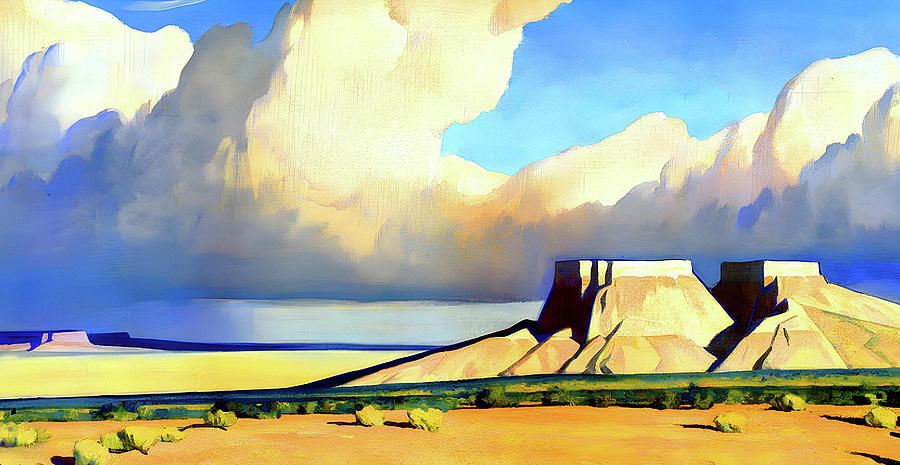 Desert Painting - Maynard Dixon - Desert Mesa by Jon Baran