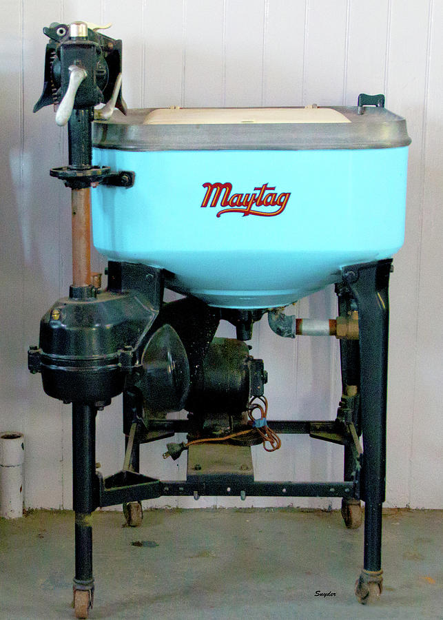Barbara Snyder Photograph - Maytag Washing Machine by Barbara Snyder