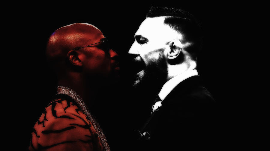 Mayweather and McGregor 1g Mixed Media by Brian Reaves