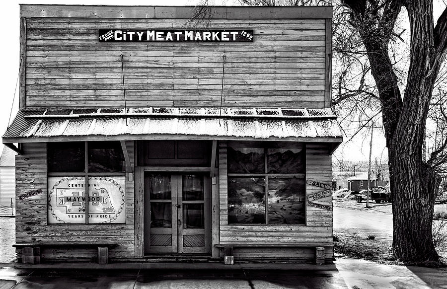 Maywood City Meat Market Photograph by Steve Sullivan