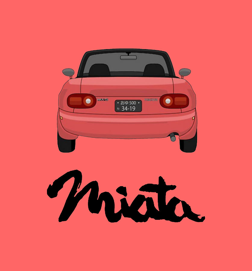 Mazda MX-5 MK1 Car Drawing by Tamsoha Sanudin - Fine Art America