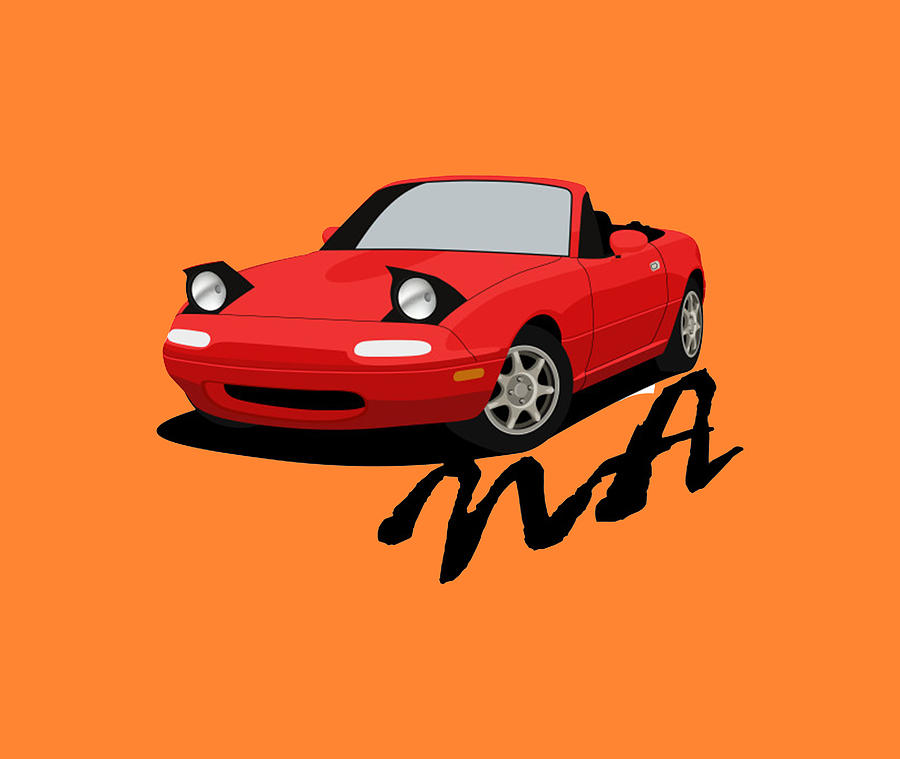 Mazda MX-5 MK1 Car Painting by Yayan Abdul