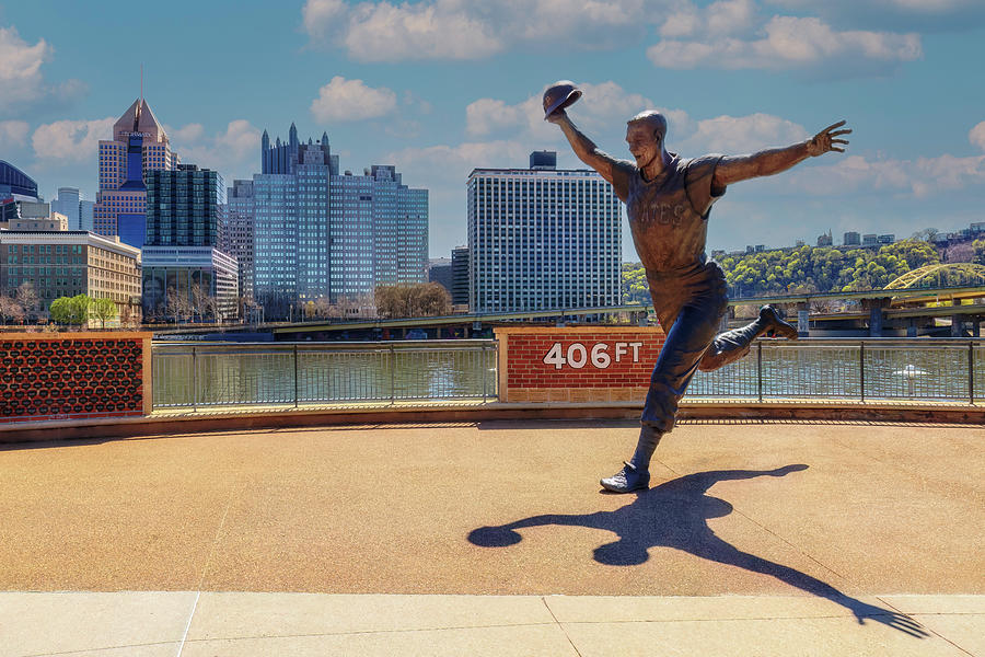 Mazeroski Statue at PNC Park - Pittsburgh Photograph by Susan Rissi Tregoning