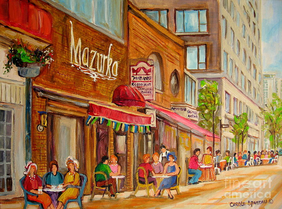 Mazurka Polish Restaurant Prince Arthur Plateau Mont Royal Outdoor ...