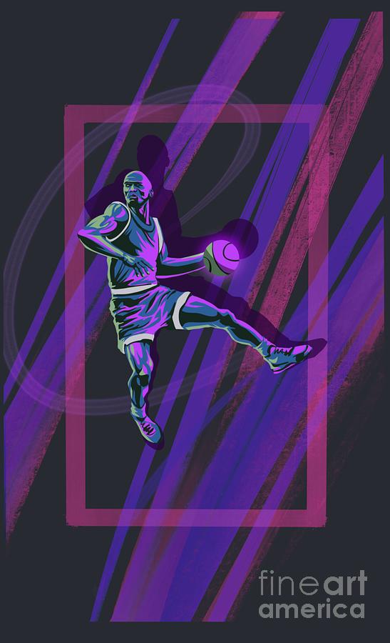 MBA Basketball Painting by Sassan Filsoof