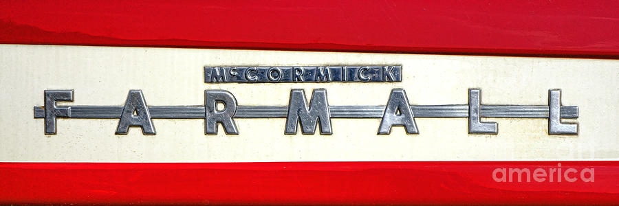 Mc Cormick Farmall Nameplate Photograph by Olivier Le Queinec