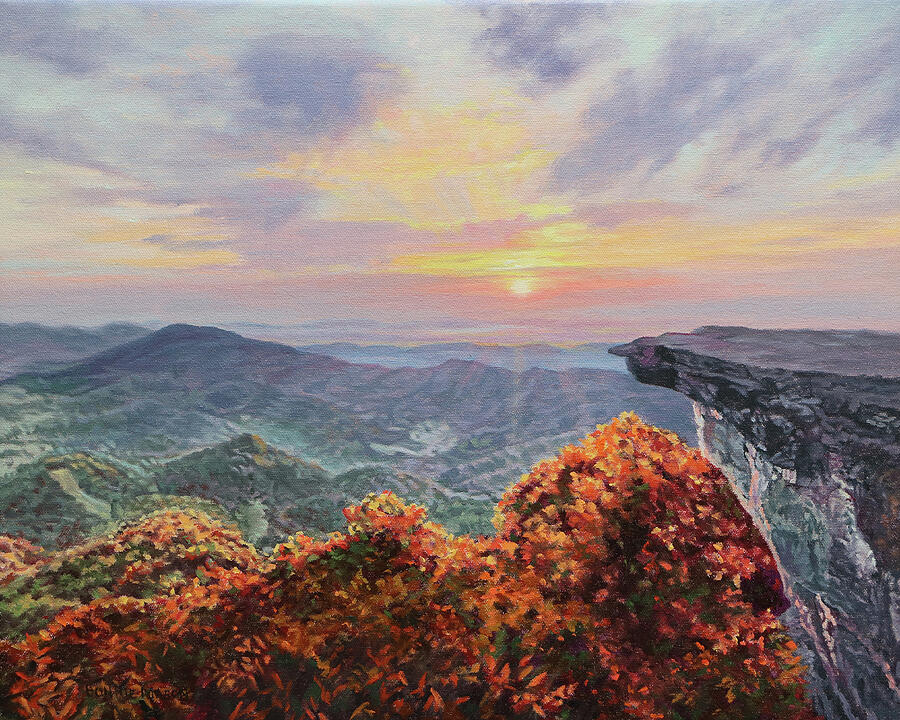 Tree Painting - McAfee Sunrise by Bonnie Mason