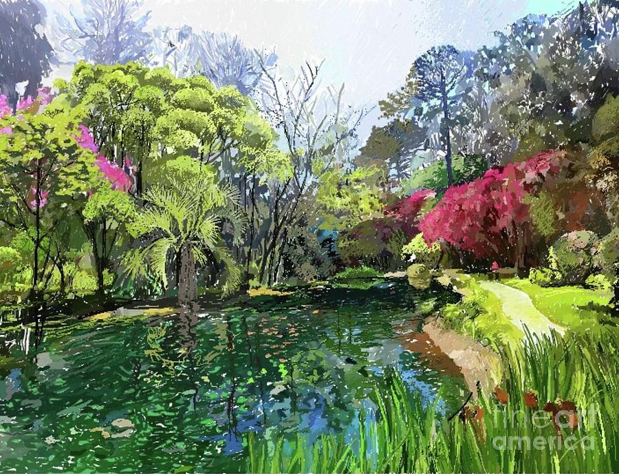McClay garden Digital Art by Joe Roache