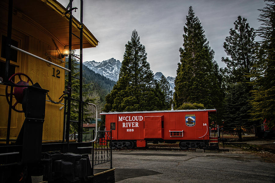 Mccloud River Railroad Car At The Railroad Park Resort Photograph