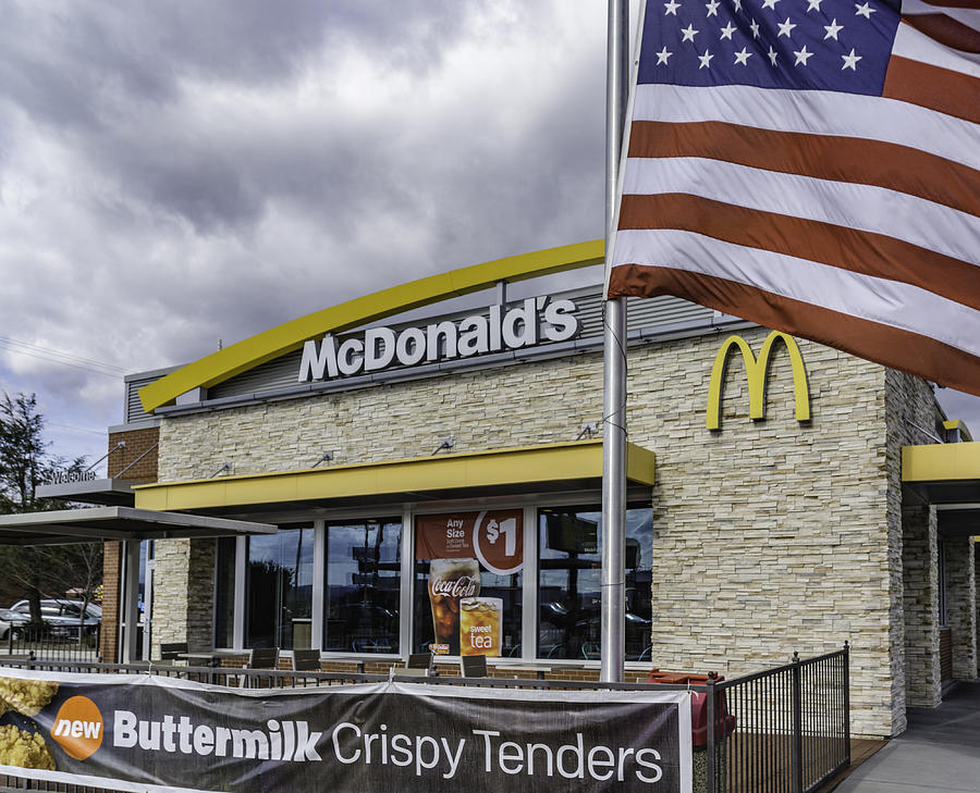McDonalds, Asheville, North Carolina Photograph by RiverNorthPhotography