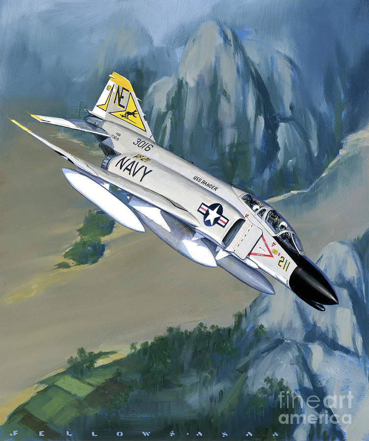 McDonnell Douglas F-4 Phantom II Painting by Jack Fellows