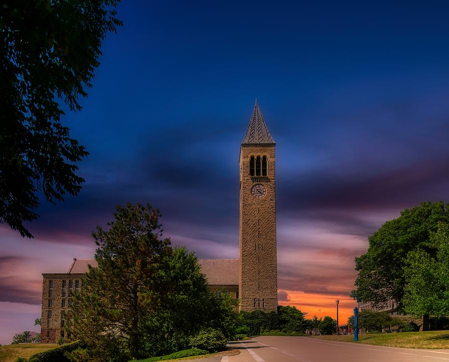 McGraw Tower and Uris Library - Cornell University Photograph by Mountain Dreams