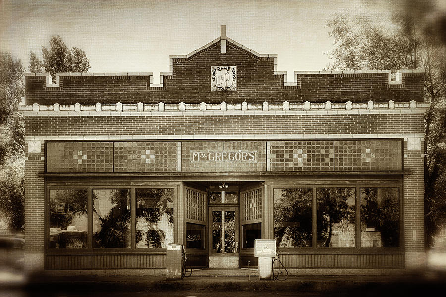 McGregor Country Store Hooper Palouse WA built 1917 texture DSC04837-2015 Photograph by Greg Kluempers