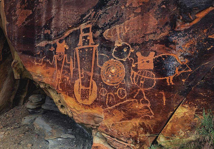 McKee Springs Petroglyphs Close Up, Utah Photograph by Abbie Matthews