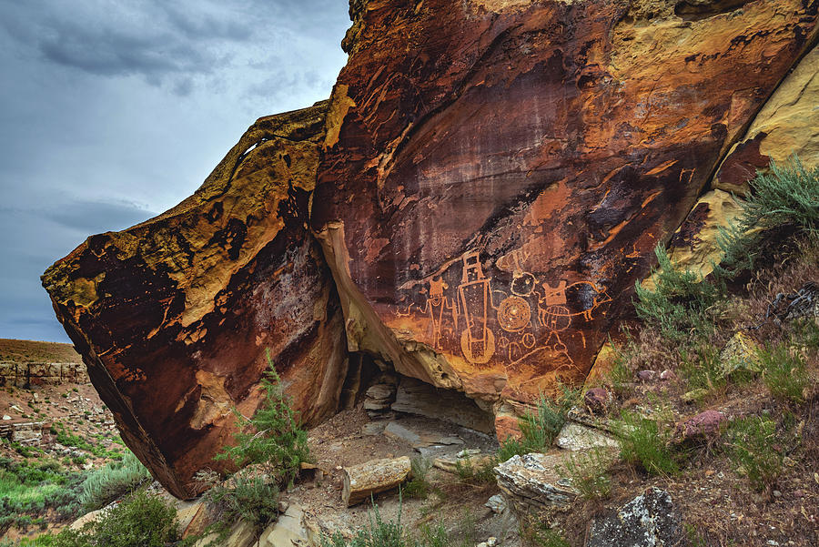 McKee Springs Petroglyphs, Utah Photograph by Abbie Matthews