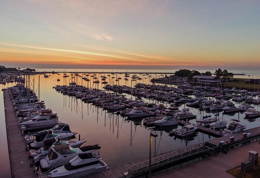 McKinley Marina Sunrise-1 Photograph by Steve Bell - Fine Art America