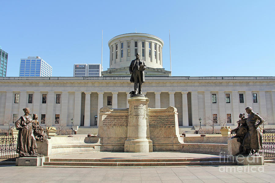 McKinley Statue at Ohio Statehouse 0896 Photograph by Jack Schultz