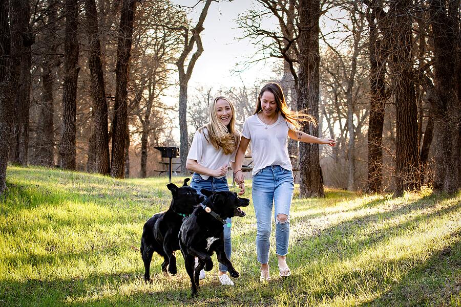 Sisters and Their Dogs Enjoying Sunset at McKinney Falls State Park Photograph by Brigitte Blanchette Thompson Sisters and Their Dogs Enjoying Sunset at McKinney Falls State Park Photograph by Brigitte Blanchette Thompson