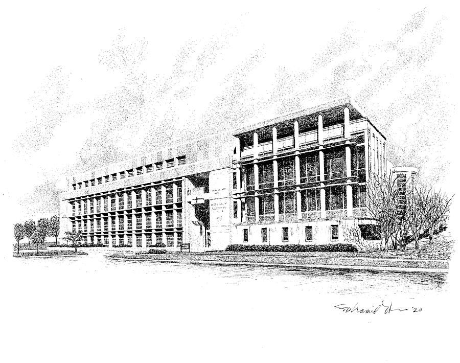 McKinny School of Law, IUPUI, Indianapolis, Indiana Drawing by Stephanie Huber
