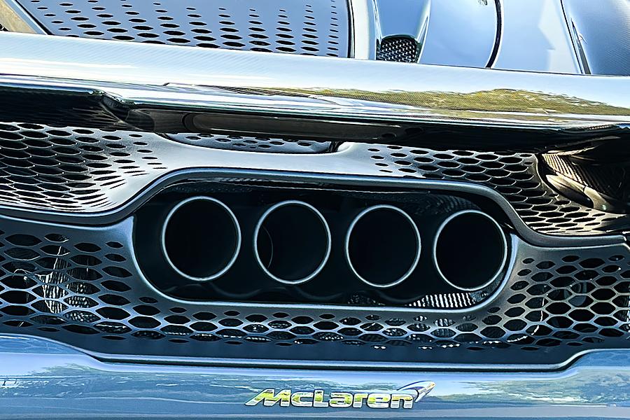 Mclaren 765lt Spider Exhaust Photograph By David Pyatt Fine Art America