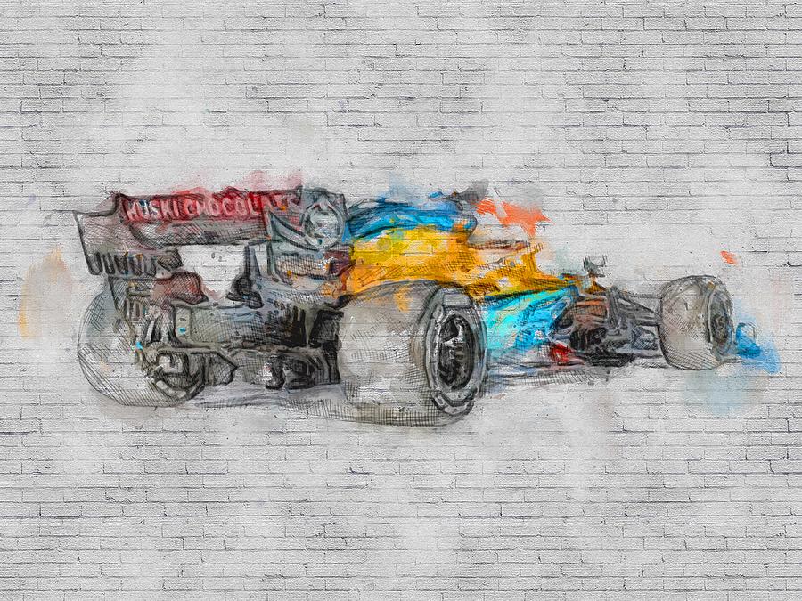 McLaren MCL35 back view 2020 F1 cars studio Lando Norris Formula 1 ...