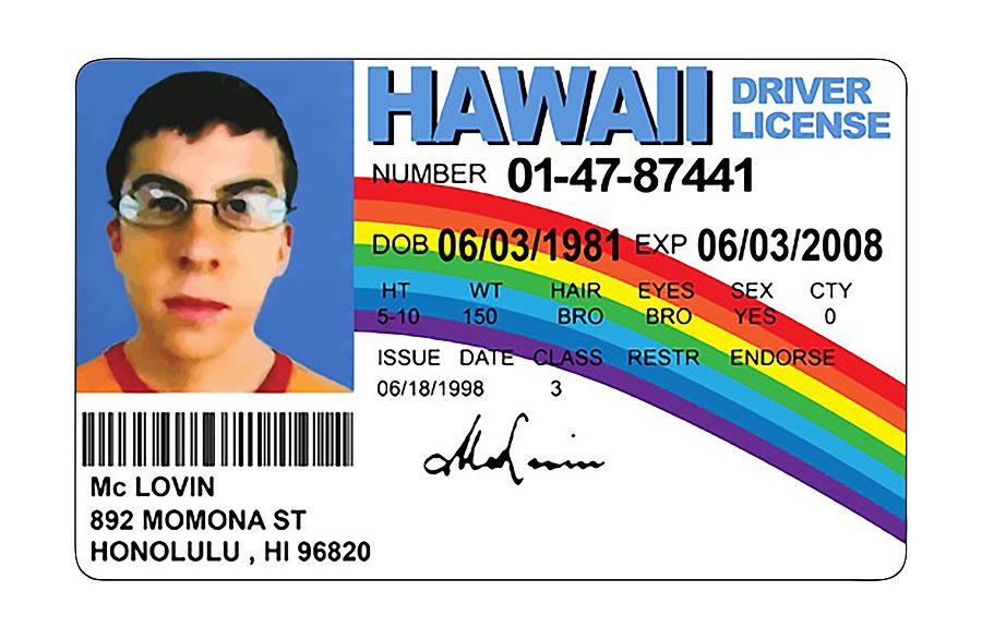 McLovin Driver License Digital Art by Chasandra Alexa