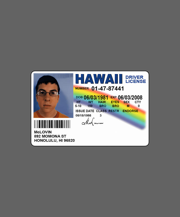 Mclovin Fake Id Digital Art by Sibainu - Pixels