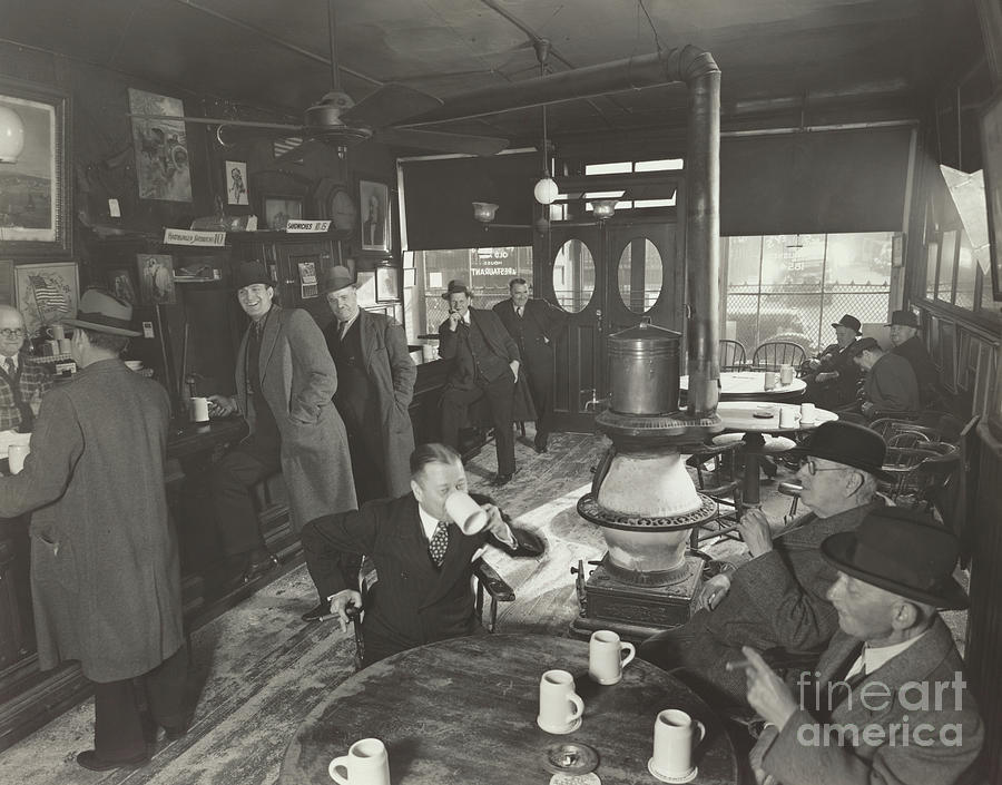 New York City Photograph - McSorleys Ale House, 15 East 7th Street, New York city, 1937 by Berenice Abbott