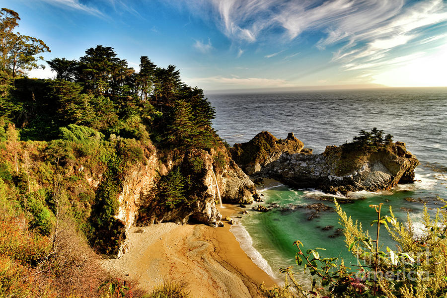 McWay Falls at Big Sur, California Photograph by Amazing Action Photo Video