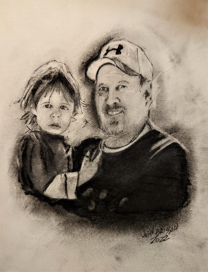 Me and Levi Drawing by John Brisson