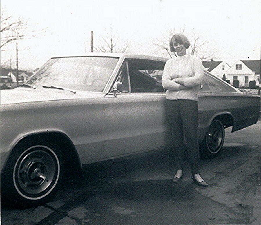 1966 Me and My Blue Charger Photograph by Barbara Keith