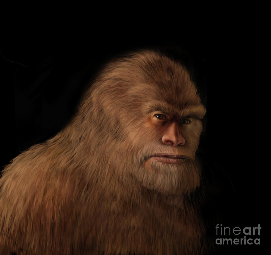 Me Big Foot Painting by Robert Corsetti