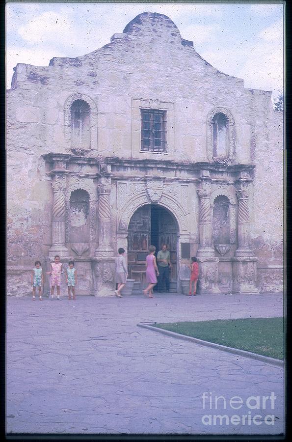 Me Visiting the Alamo as a Kid Digital Art by Donna Mibus