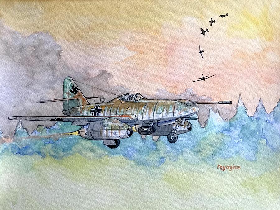Me262 A1u4  Painting by Ray Agius