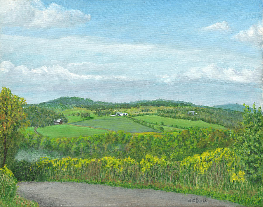 Mead Valley Farms Painting by Walter Ball Fine Art America