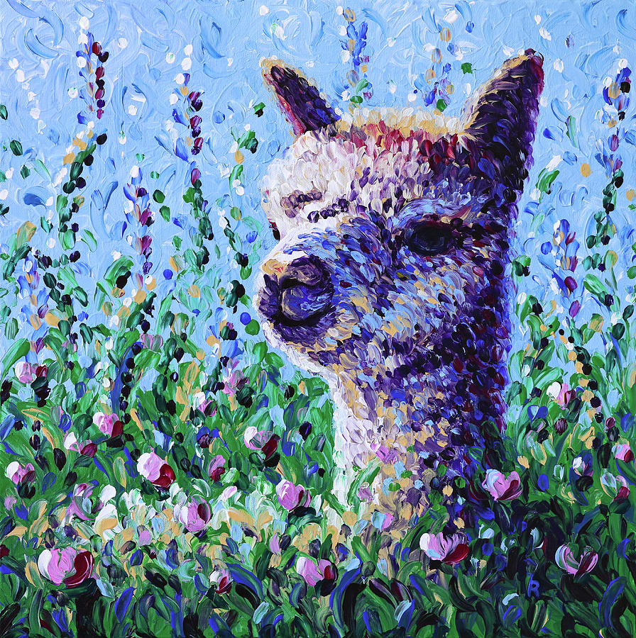 Flower Painting - Meadow Bliss by Bari Rhys