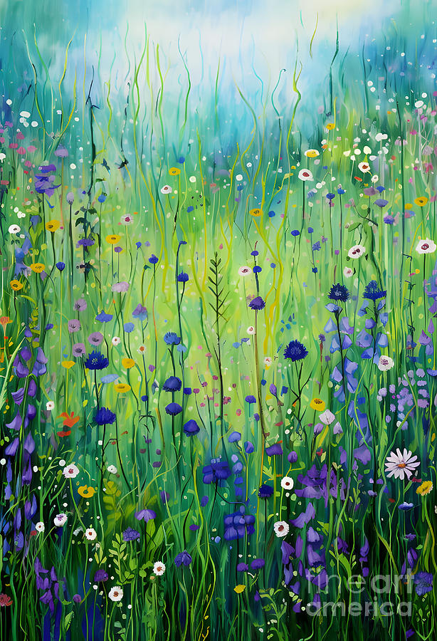 Meadow Flowers Digital Art by Amanda Moore