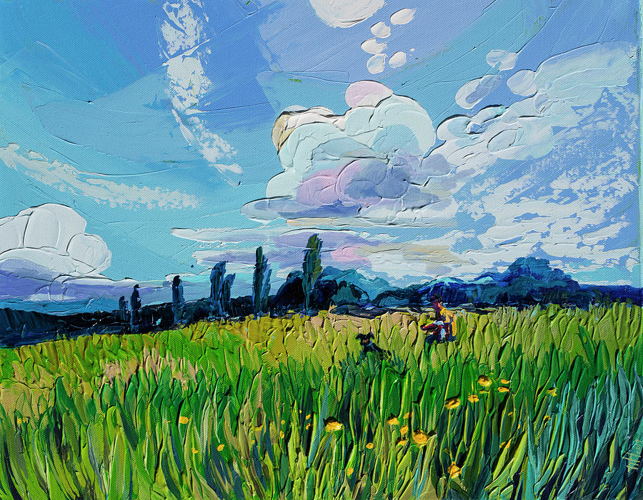 Meadow Games Painting by Anastasia Trusova Meadow Games Painting by Anastasia Trusova