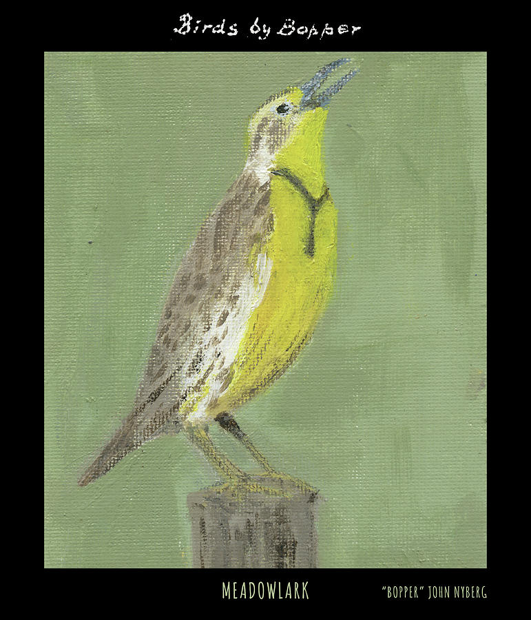 Meadow Lark Painting by Tim Nyberg
