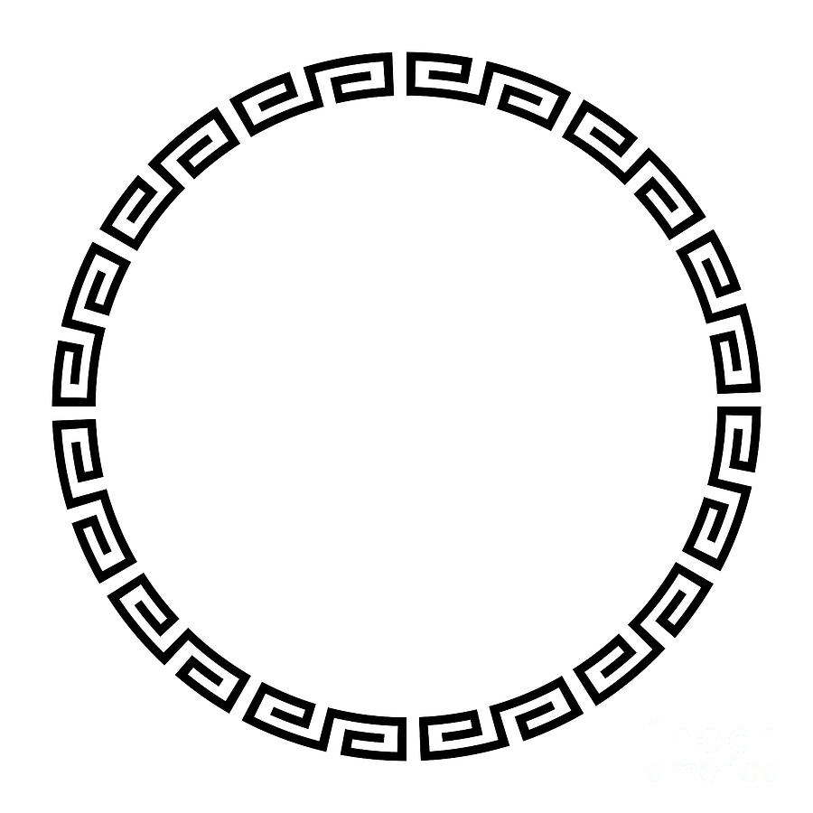 Round id. Греческий орнамент круг. Греческий узор по кругу. Рамка в греческом стиле. Греческий орнамент круглый.