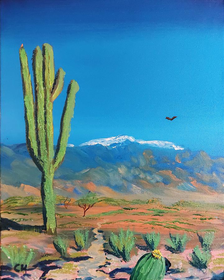 Meaveen Behan Trail Splendor, Tucson AZ Painting by Chance Kafka
