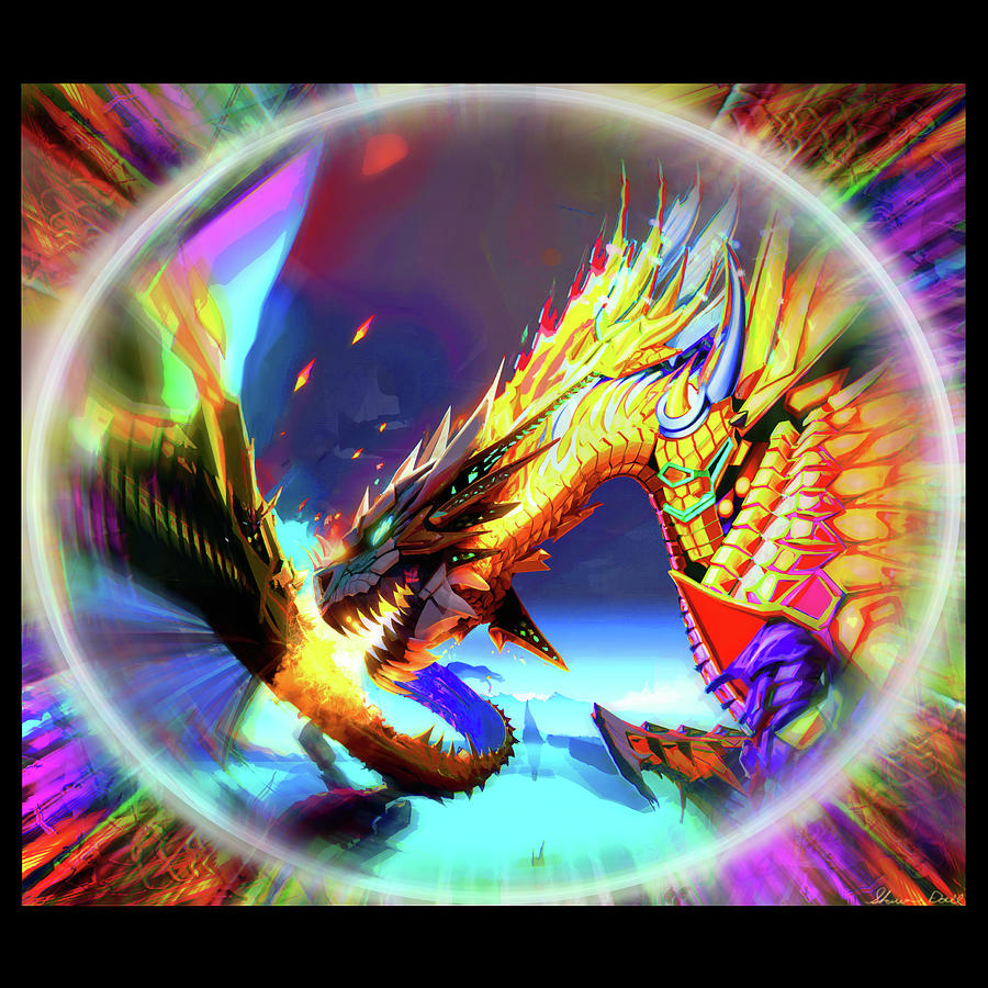 Mech Dragon ATTACKS Digital Art by Shawn Dall