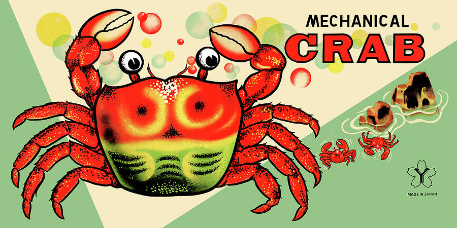 Vintage Drawing - Mechanical Crab by Vintage Toy Posters
