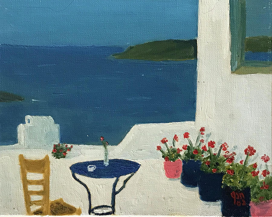 Med Patio 2 Painting by John Macarthur