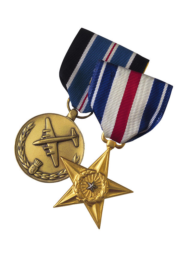 Medals for military service Photograph by Comstock