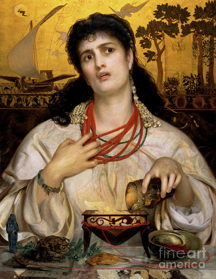 Medea Painting by Anthony Frederick Augustus Sandys